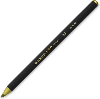 Produktbild von Edding 4-1200053, Fein, 1 Farben, Gold, Rundspitze, 1 mm, 1 mm