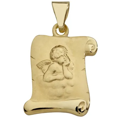 Produktbild von Miamar EN29 Kinder Anhänger Schutzengel 14 Karat (585) Gelbgold
