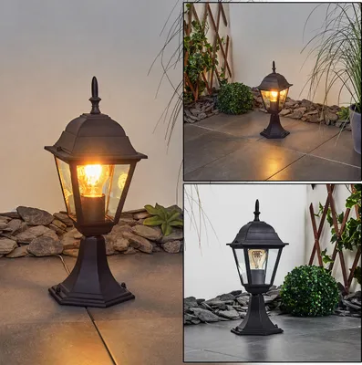 Produktbild von Quartucciu »Quartucciu« Außenlampe aus Metall/Glas in Schwarz/Klar