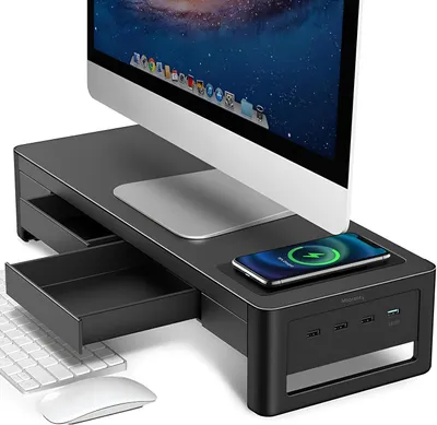 Produktbild von Meatanty 3-in-1 Monitorständer mit 2 Schubladen