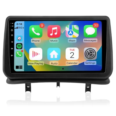 Zdjęcie produktu dla 9'' Radio Android 64 GB Renault Clio 3 (2005–2014) CarPlay Android Auto GPS Bluetooth