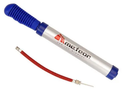 Produktbild von Meteor - Ballpumpe, Aluminium PP3715 (Einheitsgröße) (Silber/Schwarz)