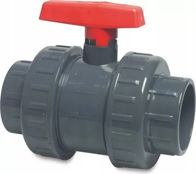 Immagine prodotto di Valvola a sfera in PVC-U, 63 mm, maniglia a leva, pressione 16 bar