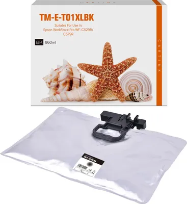 Produktbild von black Tinte/Tintenpatrone 4.2-C13T01D100 kompatibel mit Epson C13T01D100  Seiten: 50.000