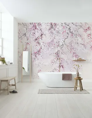 Obrázek produktu pro Komar netkaná tapeta - třešňové květy - rozměr: 300 x 280 cm (šířka x výška) - 6 panelů