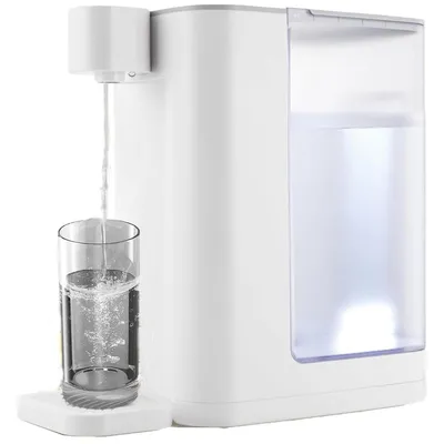 Produktbild von 3L Heißwasserspender, Wasserkocher, mit 6 Temperaturstufen & Touch-Panel,3 Sekunden Schnellaufheizung, leise, mit Kindersicherung & 3L Wassertank,Weiß