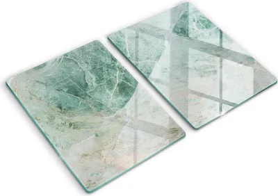 Produktbild von Abdeckung Glas - Küchenabdeckung - 2x40x52 cm - Abdeckplatte -Steinstruktur