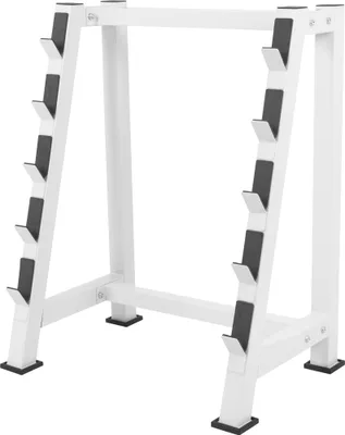 Produktbild von GORILLA SPORTS® Langhantelablage - 84x57x104cm, bis 500kg Belastbar, 100kg pro Ablage, Stahl, Weiß - Hantelständer, Kniebeugenständer, Gewichteständer, Squat Rack, Langhantelständer, Sicherheitsablage