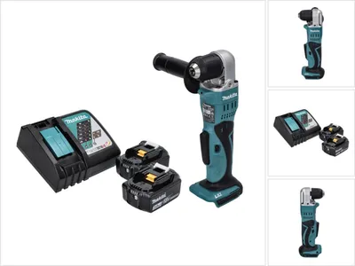 Produktbild von Makita DDA 351 RF Akku Winkelbohrmaschine 18 V 13,5 Nm + 2x Akku 3,0 Ah + Ladegerät