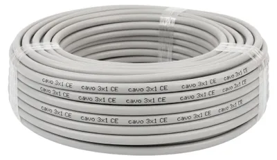 Immagine prodotto di Cavo Elettrico Gommato Flessibile Antifiamma 3X1 Lunghezza Metri 30 Prolunghe ed Impianti
