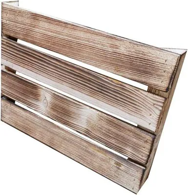 Productafbeelding van Gevlamde Houten Appelkisten Set 50x40x30 cm - Perfect voor Wijn en Fruit