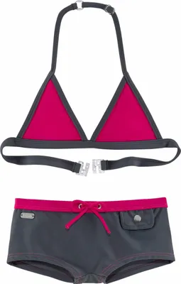 Produktbild von Buffalo Triangel-Bikini grau-pink Größe 170/176