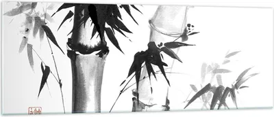 Produktbild von Bilder auf glas - Einteilig - Asiatisch Aquarell Bambus - 140x50cm - Glasbilder - Wandbilder - Bilder - Wanddekoration aus Glas - Glas Bilder - Wandbild auf Glas - GAB140x50-4577