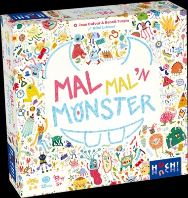 Produktbild von HUCH! | Mal mal´n Monster | Kinderspiel | Würfelspiel | Monstermäßiger Malspaß, auch für Nicht-Maler | fördert Kreativität | Zeichne dein individuelles Monster | für 2 bis 4 Spieler ab 5 Jahren