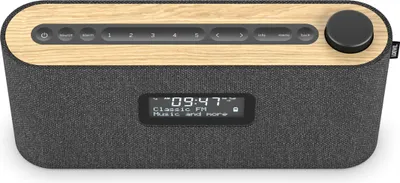 Obrázok produktu pre Loewe Radio.frequency, DAB+ rádio, 28 W zvuk, LCD displej, 14 hodín prehrávania, drevo, dlhá výdrž batérie, užívateľsky prívetivé ovládanie