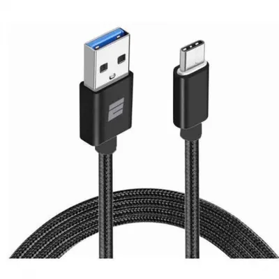 Produktbild von Eightt ECT-3B, 1 m, USB A, USB C, USB 3.2 Gen 1 (3.1 Gen 1), 5 Gbit/s, Schwarz