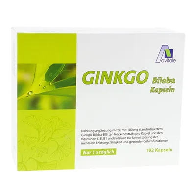 Produktbild von Ginkgo 100 mg Kapseln+B1+C+E 192 St
