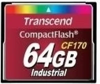 Obrázok produktu pre Transcend 64GB CF, 64 GB, Compactflash (CF), 89,20 MB/s, 61,27 MB/s, Čierna