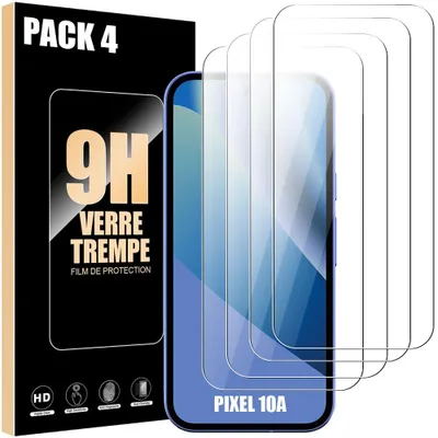 Image de 4x Verre Trempé pour Google Pixel 10a - Protection Anti-Rayures 9H Résistant Transparent