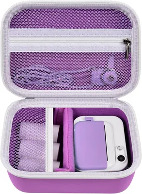 Produktbild von Kinderkamera Tasche Lila Schutzhülle für Mini Digitalkamera.