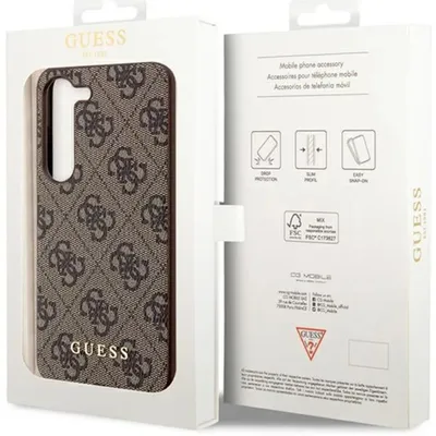 Obrázek produktu pro Pouzdro Guess 4G Charms Collection Pro Samsung Galaxy A55 - Hnědé