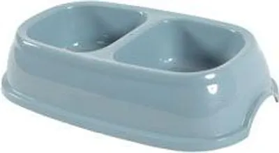 Obrázek produktu pro Miska plast dvojmiska kočka protiskluz 2x0,2l zelená Z