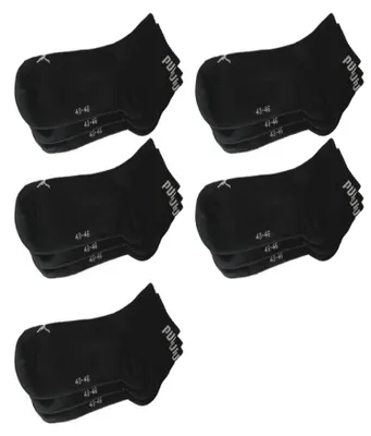Obrázok produktu pre Puma Quarter Socken 15-pack, čierna, veľkosť: 47-49