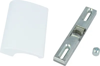 Produktbild von Deluxe Balkontür-Set Aluminium Ziehgriff Universalschnäpper Hülse Terrassentürgriff Weiß - RAL9016