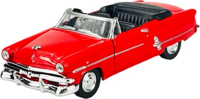 Obrázek produktu pro Welly Old Timer 1953 Ford Crestline Sunliner červený 1:34-1:39 Die Cast kovový model v krabici 42331