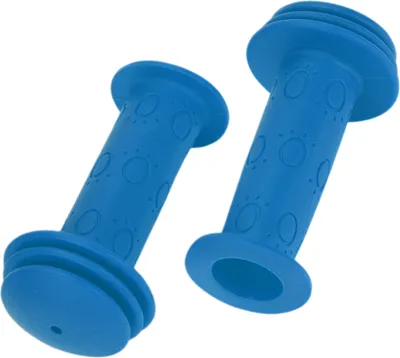 Image de Protège-Poignées de Guidon de Vélo 95mm Long Léger | Protecteur d'Extrémité de Poignée de Vélo Bleu 1 Paire