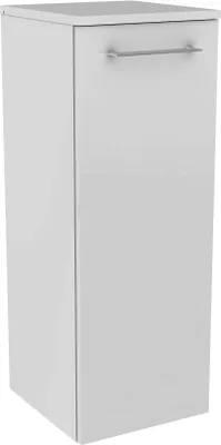 Produktbild von FACKELMANN Midischrank LIMA / Badschrank mit Soft-Close-System / Maße (B x H x T): ca. 30 x 81 x 32 cm / Türanschlag frei wählbar / Korpus: Weiß / Front: Weiß Hochglanz