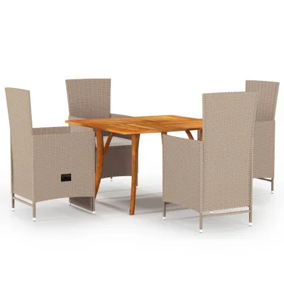 Immagine prodotto di set da pranzo da giardino 5 pezzi Beige