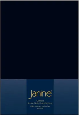 Produktbild von Janine Design Elastic-Jersey Spannbetttuch (für Box-Spring Betten) TOPPER 5001 Farbe schwarz Größe 150x200 cm
