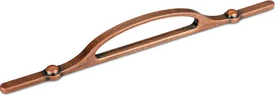 Produktbild von SOTECH Möbelgriff RUNDA BA 192 mm Kupfer antik Stil-/ Landhausgriff