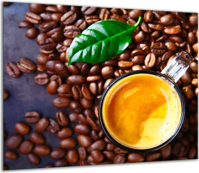 Produktbild von Herdabdeckplatten Glaskeramikkochfeld-Abdeckung Spritzschutz Glas 60x52cm Kaffee