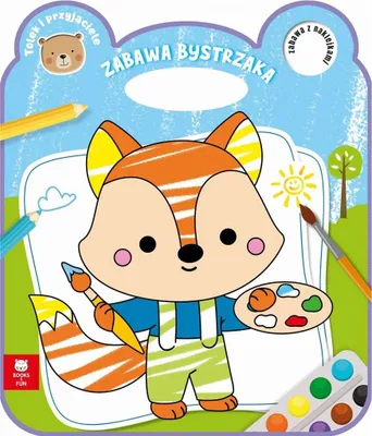 Zdjęcie produktu dla Kolorowanka dla dzieci Lisek Zabawa Bystrzaka
