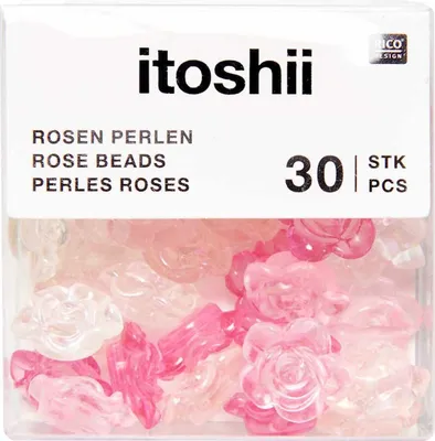 Produktbild von Rico Design itoshii Perlen Rosen 30 Stück