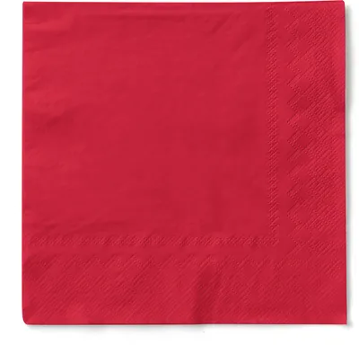 Produktbild von Sovie HOME Serviette Rot aus Tissue 33 x 33 cm, 3-lagig, 20 Stück