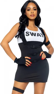 Immagine prodotto di Leg Avenue - Costume Sexy Swat Ufficiale Nero S/M