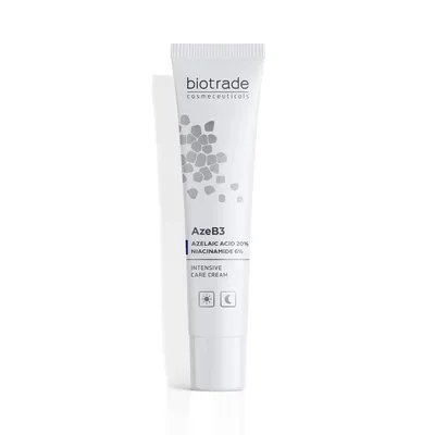 Immagine prodotto di Biotrade AzeB3, crema per il trattamento intensivo con acido azelaico 20% e niacinamide 6% per la pelle con imperfezioni