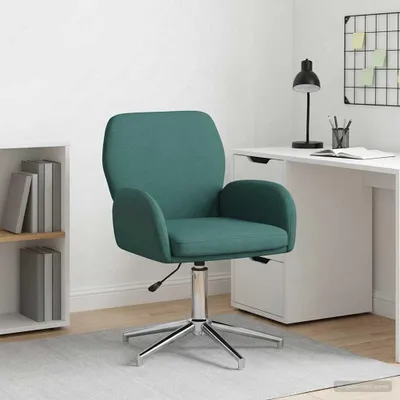 Produktbild von Möbel Drehstuhl 54 x 58 x 90 cm Dunkelgrün Stoff - Bürostühle CC1145