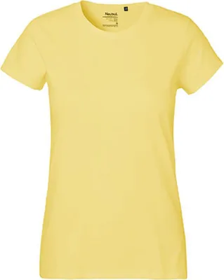 Image de Neutral O80001 | T-shirt classique femme / 100% coton équitable - Couleur : Dusty Yellow - Taille : XL