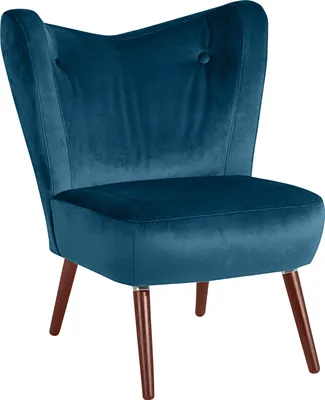 Produktbild von Max Winzer Sessel Sari - Samtvelours petrol - Maße: 70 x 69 x 86 cm