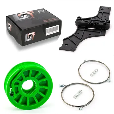 Produktbild von Fensterheber Reparatursatz Seilzug Rolle Gleitstück Vorne Links Für Peugeot 508