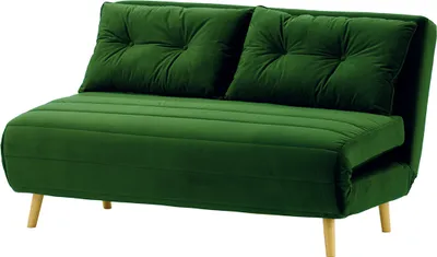 Produktbild von Ausklappbaresofa Flic 142 cm - dunkelgrün - Velluto 10