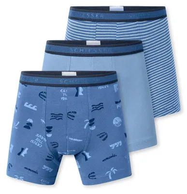 Immagine prodotto di Schiesser, confezione da 3 boxer per ragazzi - 95% cotone, 5% Spandex - taglie dalla 92 alla 140
