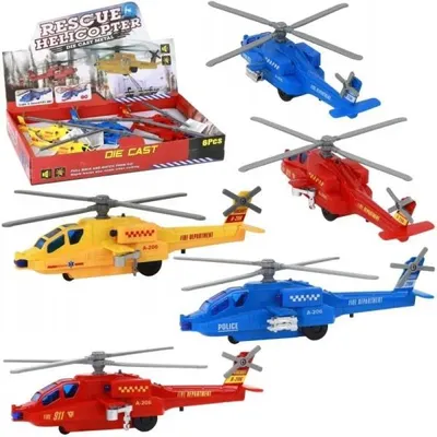 Productafbeelding van Helikopter, trek-en-gaat, met licht en geluid - Trifox