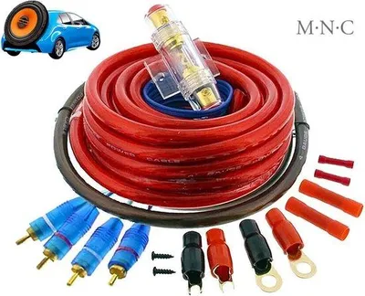 Produktbild von MNC Subwoofer-Kabel – Subwoofer- und Verstärker-Verbindungsset – Kabel für Auto-Subwoofer – 21-teiliges Kabelset – 800 W