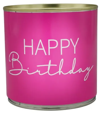 Produktbild von Happy Birthday Zitronenkuchen in der Dose – Fruchtiger Geburtstagskuchen zum Verschenken