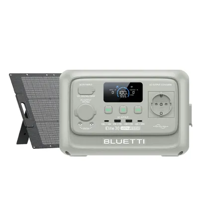 Produktbild von Elite 30 V2 Tragbare Powerstation mit 100W Solarpanel, 288Wh LiFePO4 Solar Generator, 600W AC Ausgang, perfekt für Camping, Reise, Wohnmobil